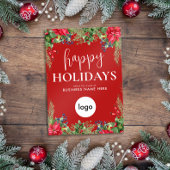 Prettige feestdagen Moderne Kerst Business Logo Feestdagenkaart