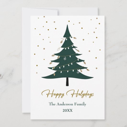 Prettige feestdagen Moderne kerst? Flat vakantie K Feestdagenkaart (Voorkant)