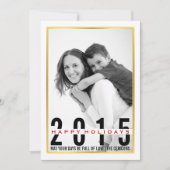 Prettige feestdagen Moderne kerstfoto Feestdagenkaart (Voorkant)