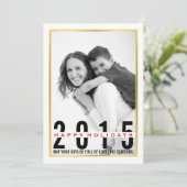 Prettige feestdagen Moderne kerstfoto Feestdagenkaart (Staand voorkant)