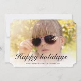 prettige feestdagen Moderne kerstfotofeestdag Feestdagenkaart