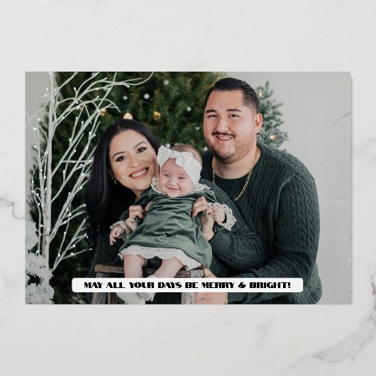 Prettige feestdagen Moderne kerststad (Achterkant)