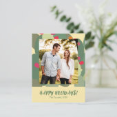 prettige feestdagen moderne kerstvakantie kaart (Staand voorkant)