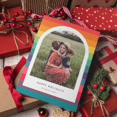 Prettige feestdagen Moderne kleurrijke boog Feestdagenkaart