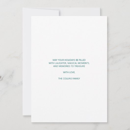 Prettige feestdagen Moderne kleurrijke eenvoudige Feestdagenkaart (Achterkant)