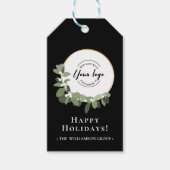 Prettige feestdagen Moderne krans Custom Business  Cadeaulabel (Voorkant)