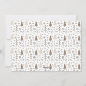 Prettige feestdagen Moderne minimale foto Feestdagenkaart (Achterkant)