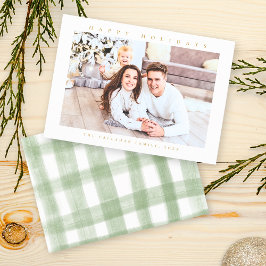 Prettige feestdagen Moderne minimale foto Feestdagenkaart