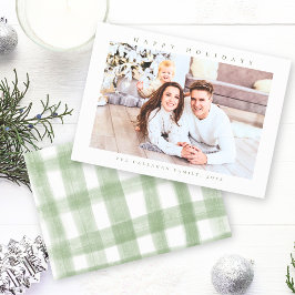 Prettige feestdagen Moderne minimale foto Feestdagenkaart