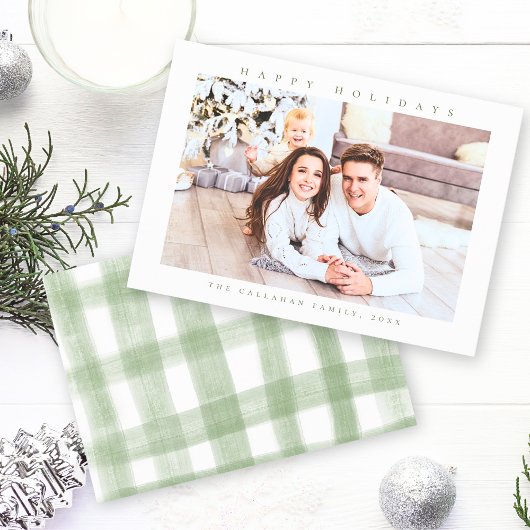 Prettige feestdagen Moderne minimale foto Feestdagenkaart