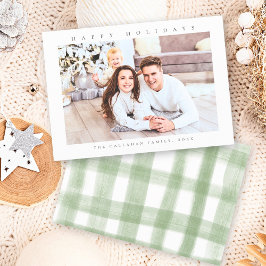 Prettige feestdagen Moderne minimale foto Feestdagenkaart