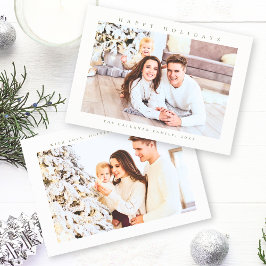 Prettige feestdagen Moderne minimale foto Feestdagenkaart