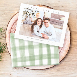 Prettige feestdagen Moderne minimale foto Feestdagenkaart