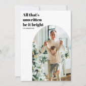 Prettige feestdagen Moderne minimale fotoarchitect Kaart (Voorkant)