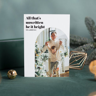 Prettige feestdagen Moderne minimale fotoarchitect Kaart