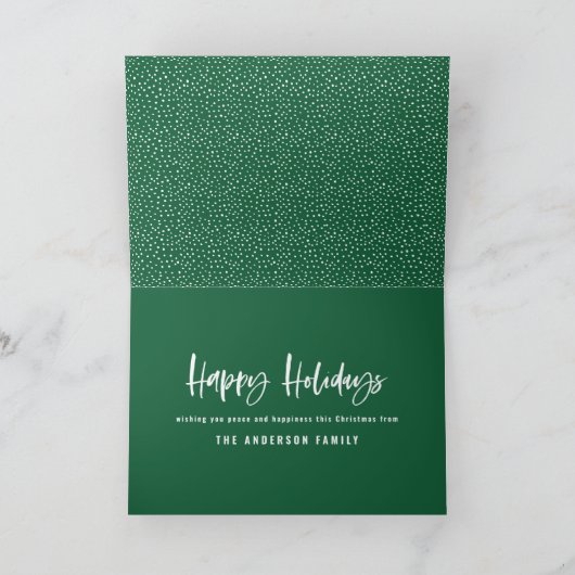 prettige feestdagen moderne, minimale fotokerst (Binnen)