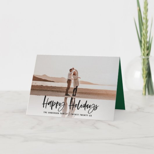 prettige feestdagen moderne, minimale fotokerst (Voorkant)