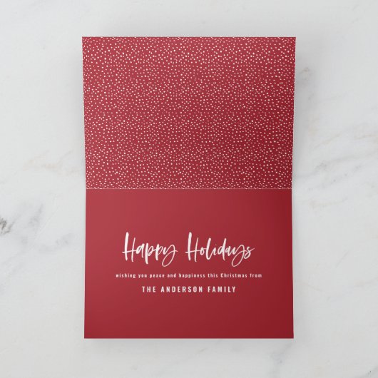 prettige feestdagen moderne, minimale fotokerst (Binnen)