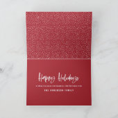 prettige feestdagen moderne, minimale fotokerst kaart (Binnen)