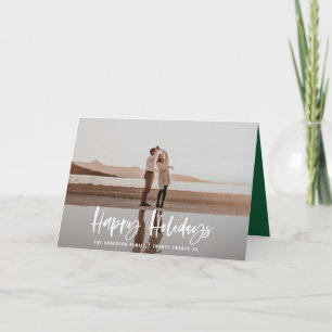prettige feestdagen moderne, minimale fotokerst kaart