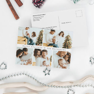 Prettige feestdagen Moderne minimale multi-fotogri