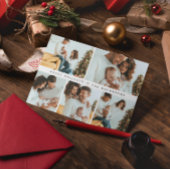 Prettige feestdagen Moderne minimale multi-fotogri Feestdagenkaart