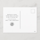 Prettige feestdagen Moderne minimalist (Achterkant)