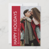 Prettige feestdagen Moderne minimalist Feestdagenkaart (Voorkant)