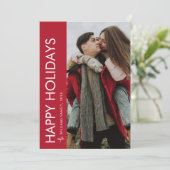 Prettige feestdagen Moderne minimalist Feestdagenkaart (Staand voorkant)