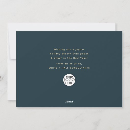 Prettige feestdagen Moderne minimalist Feestdagenkaart (Achterkant)