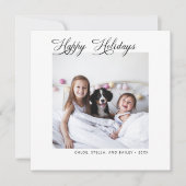 Prettige feestdagen Moderne minimalist Feestdagenkaart (Voorkant)