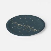 Prettige feestdagen Moderne minimalist Papieren Bordje (Gekanteld)