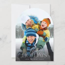 Prettige feestdagen Moderne minimalistische boog Kaart