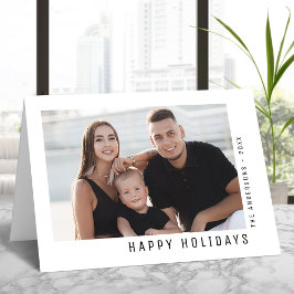 Prettige feestdagen Moderne minimalistische eenvou Kaart