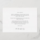 Prettige feestdagen Moderne minimalistische foto 4 (Achterkant)