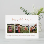 Prettige feestdagen Moderne minimalistische foto 4 (Staand Voorkant)