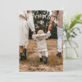 Prettige feestdagen Moderne minimalistische kerstf Feestdagenkaart (Staand voorkant)