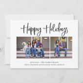 Prettige feestdagen €? | Moderne multifoto Feestdagenkaart (Voorkant)