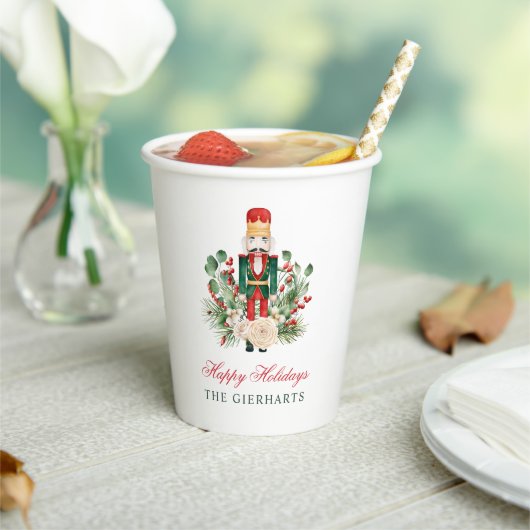 Prettige feestdagen Moderne Notenkraker Papieren Bekers (Insitu)