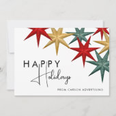 Prettige feestdagen Moderne Professional Feestdagenkaart (Voorkant)