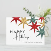 Prettige feestdagen Moderne Professional Feestdagenkaart (Staand voorkant)