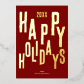 Prettige feestdagen Moderne rode feestdag (Voorkant)