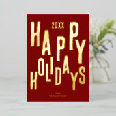 Prettige feestdagen Moderne rode feestdag (Staand Voorkant)