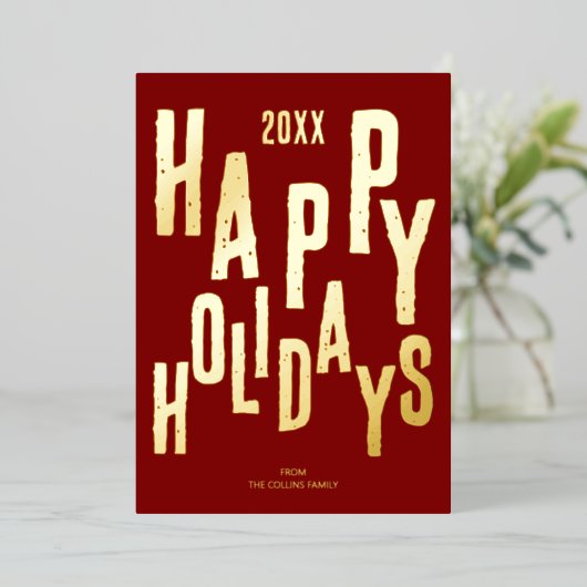 Prettige feestdagen Moderne rode feestdag (Staand Voorkant)