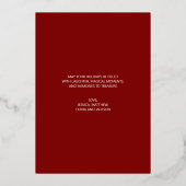 Prettige feestdagen Moderne rode feestdag (Achterkant)