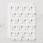 Prettige feestdagen Moderne scriptfoto Feestdagenkaart (Achterkant)