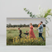 prettige feestdagen Moderne serie Foto aangepast (Staand Voorkant)