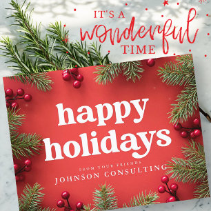 prettige feestdagen Moderne sterren en gouden pijn Aankondigingskaart