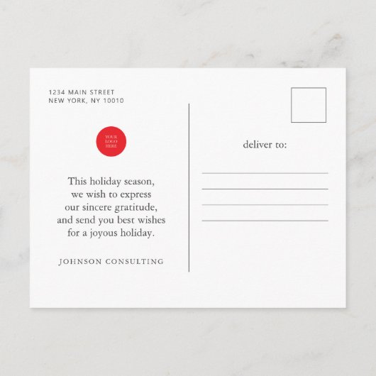 prettige feestdagen Moderne sterren en gouden pijn Aankondigingskaart (Achterkant)