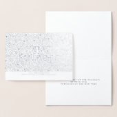 Prettige feestdagen Moderne typografie Folie Kaarten (Display)